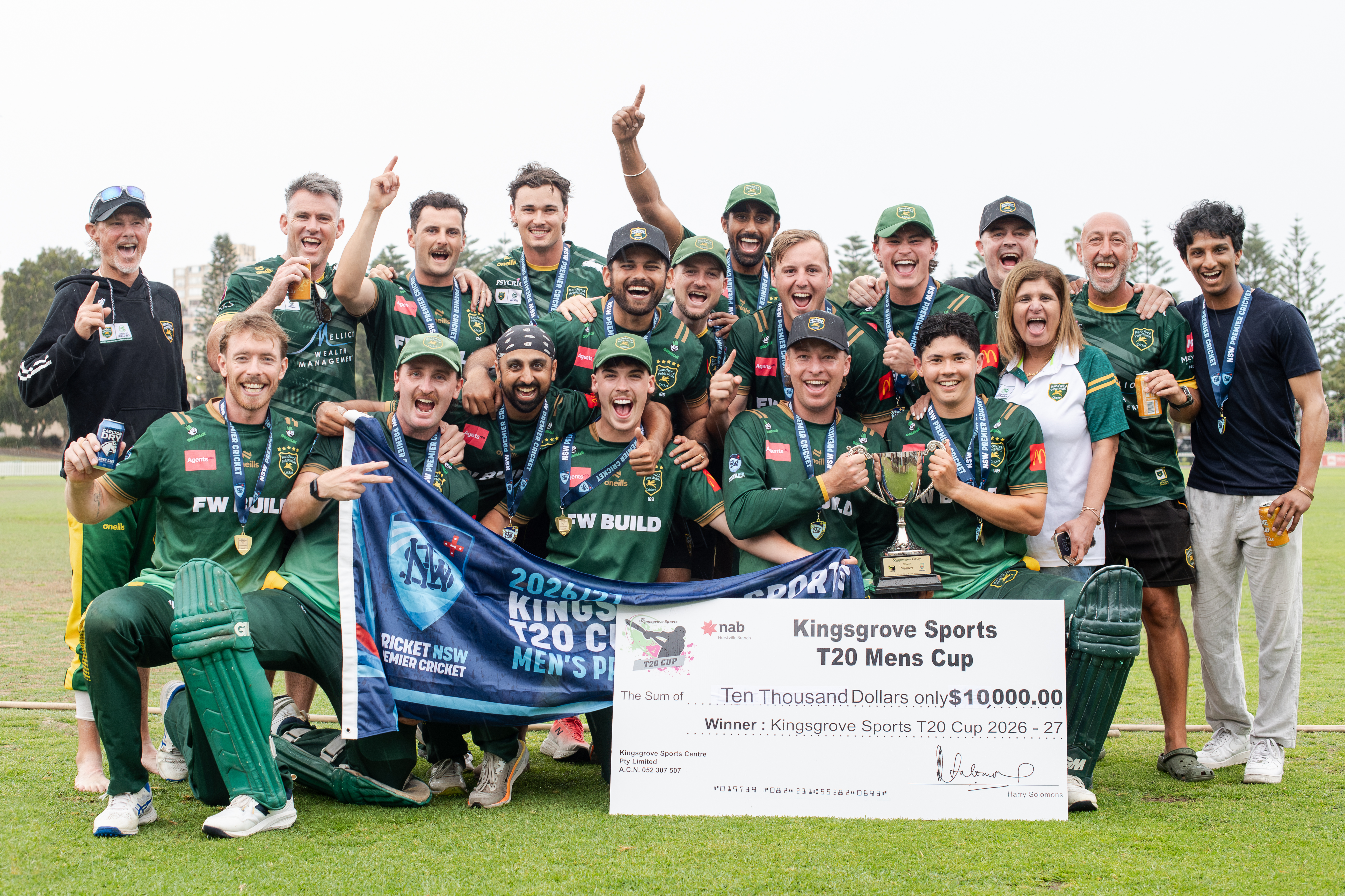 Randwick Petersham crowned Men's Kingsgrove Sports T20 champions for a sixth time